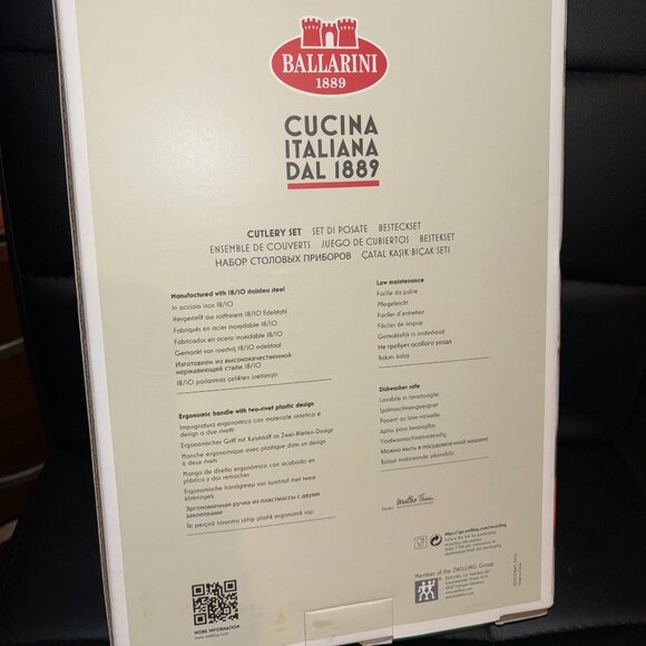 NEW Zwilling Ballarini AVOLA 18/10 Stainless Steel Cutlery Flatware 20pcs Set - Picture 6 of 10